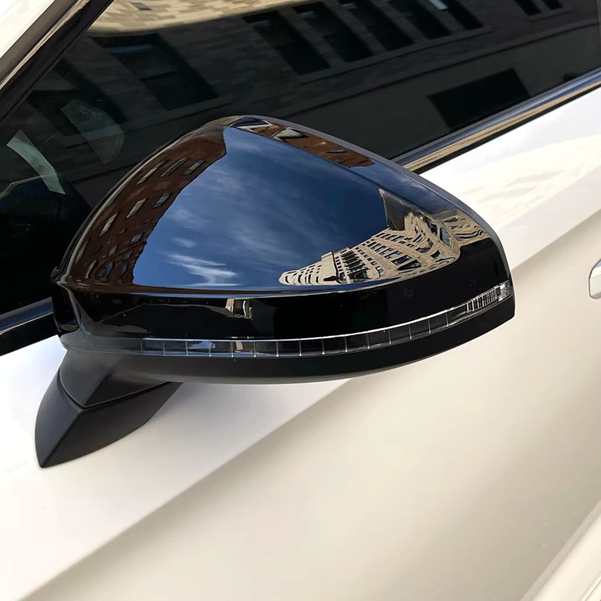 Audi A4/S4/RS4 A5/S5/RS5 B9/B9.5 Gloss Black Mirror Covers (2015+)