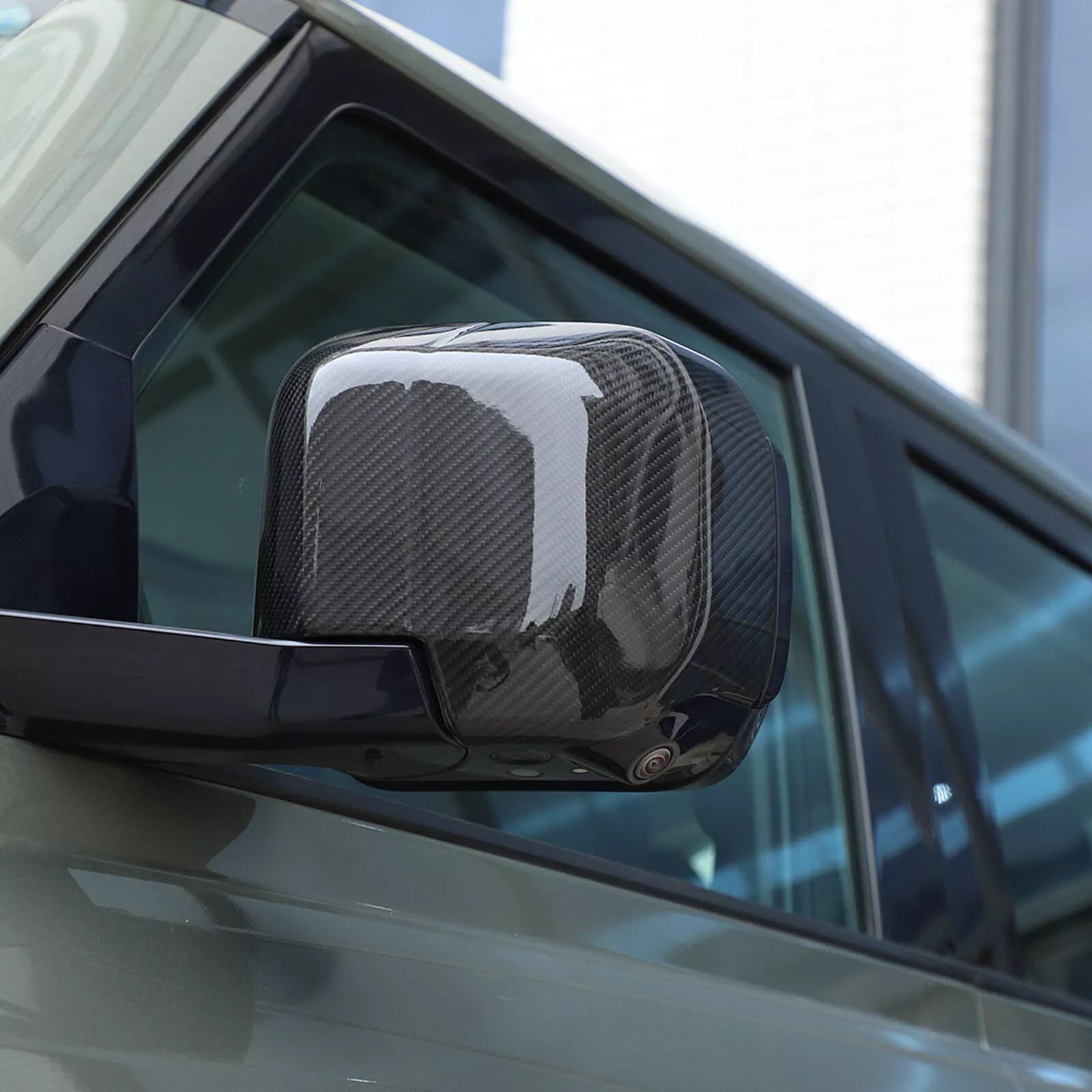 Land Rover Defender 90/110/130 L663 Pre-Preg Dry Carbon Fibre Mirror Covers (2019+) By OPTIC