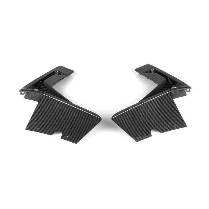 BMW X3M F97 X4M F98 LCI Pre-Preg Dry Oem Style Carbon Fibre Front Bumper Inserts By OPTIC (2022+)