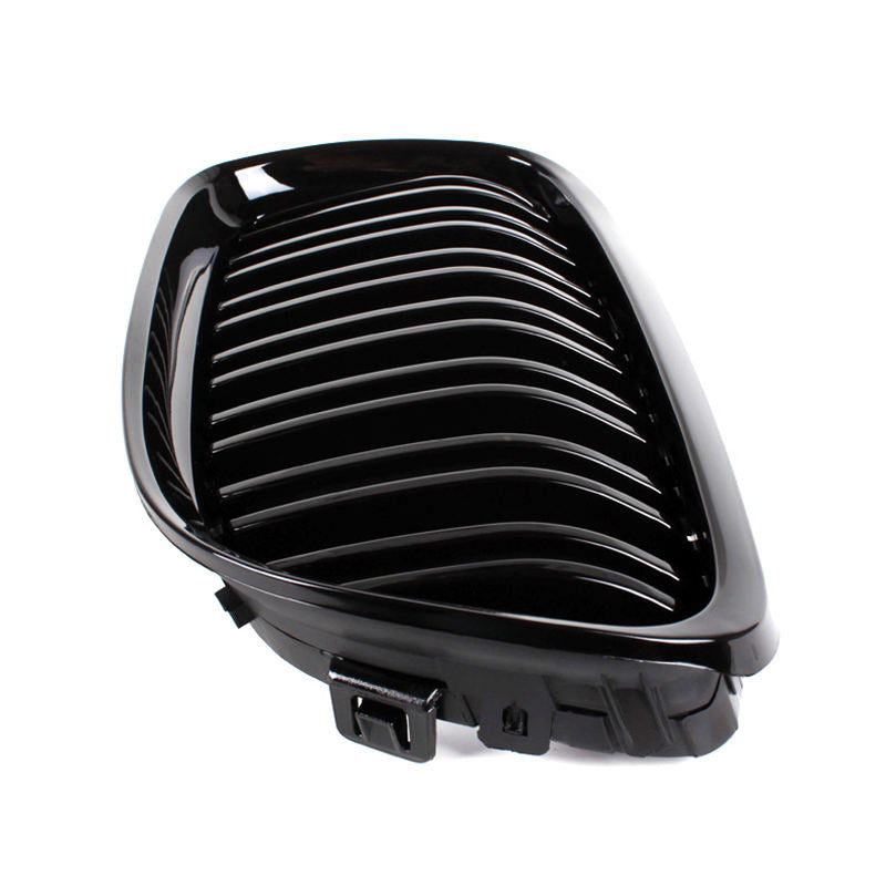 BMW 3 Series E90/E91 LCI Gloss Black Double Slat Front Grills (2009-2013)
