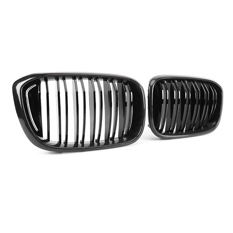 BMW X3 X4 G01 G02 & X3M X4M F97 F98 Carbon Fibre Front Grills (2017-2020)