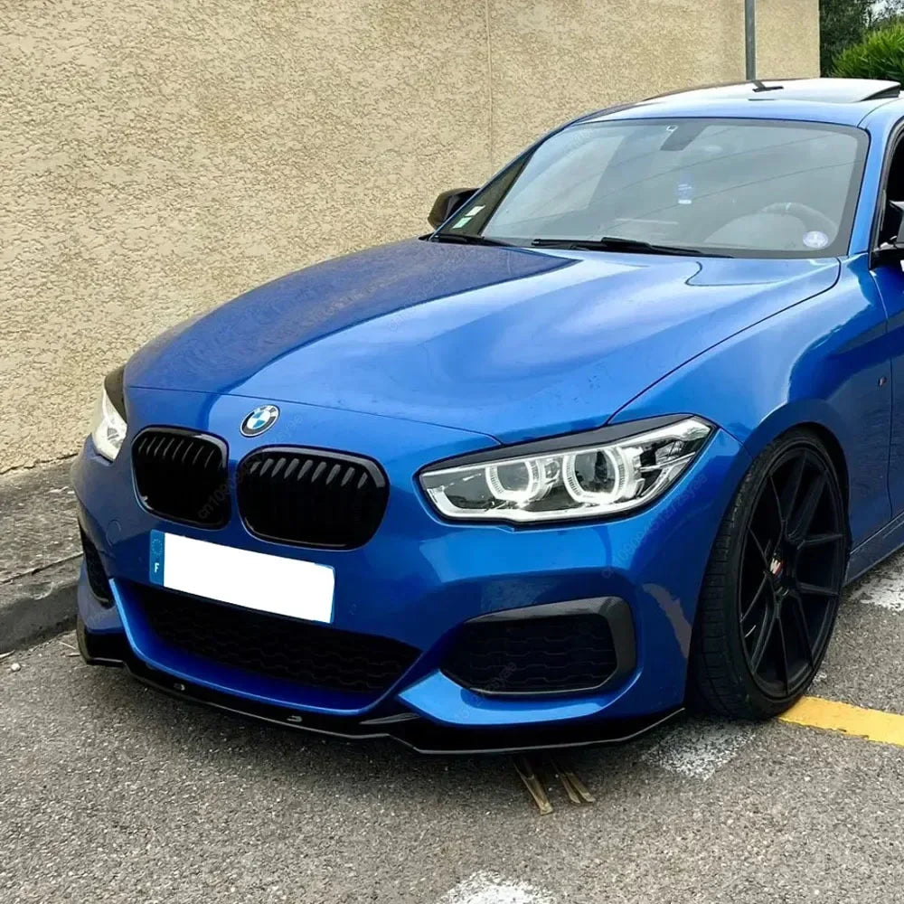 BMW 1 Series F20/F21 PRE-LCI Competition Style Gloss Black Front Lip Splitter (2011-2014)