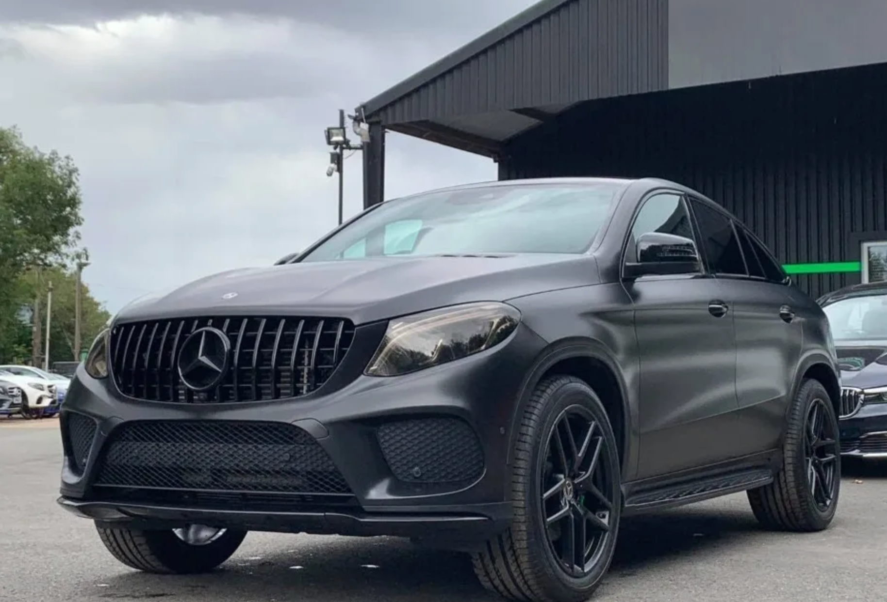 Mercedes GLE C292 Coupe Gloss Black Panamericana GT Style Grill (2015-2019)