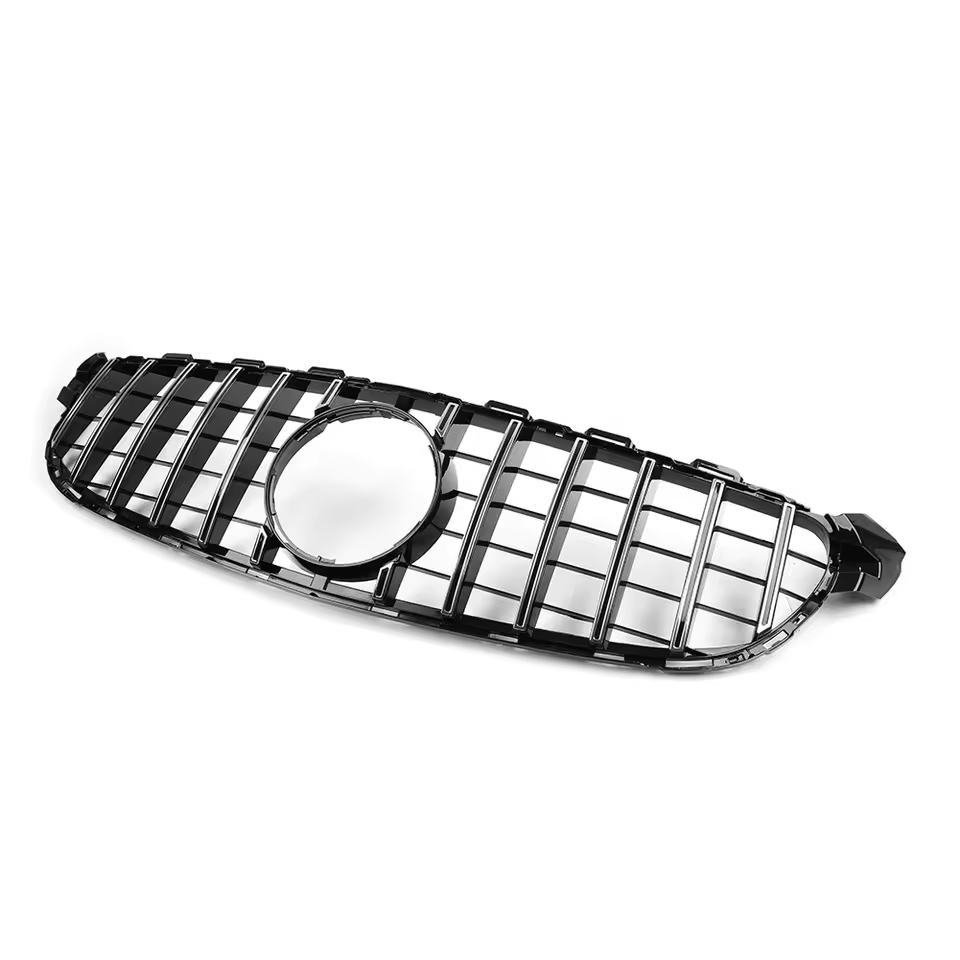 Mercedes C-Class C63 W205/C205 Gloss Black Panamericana GT Style Grill (2015-2018)