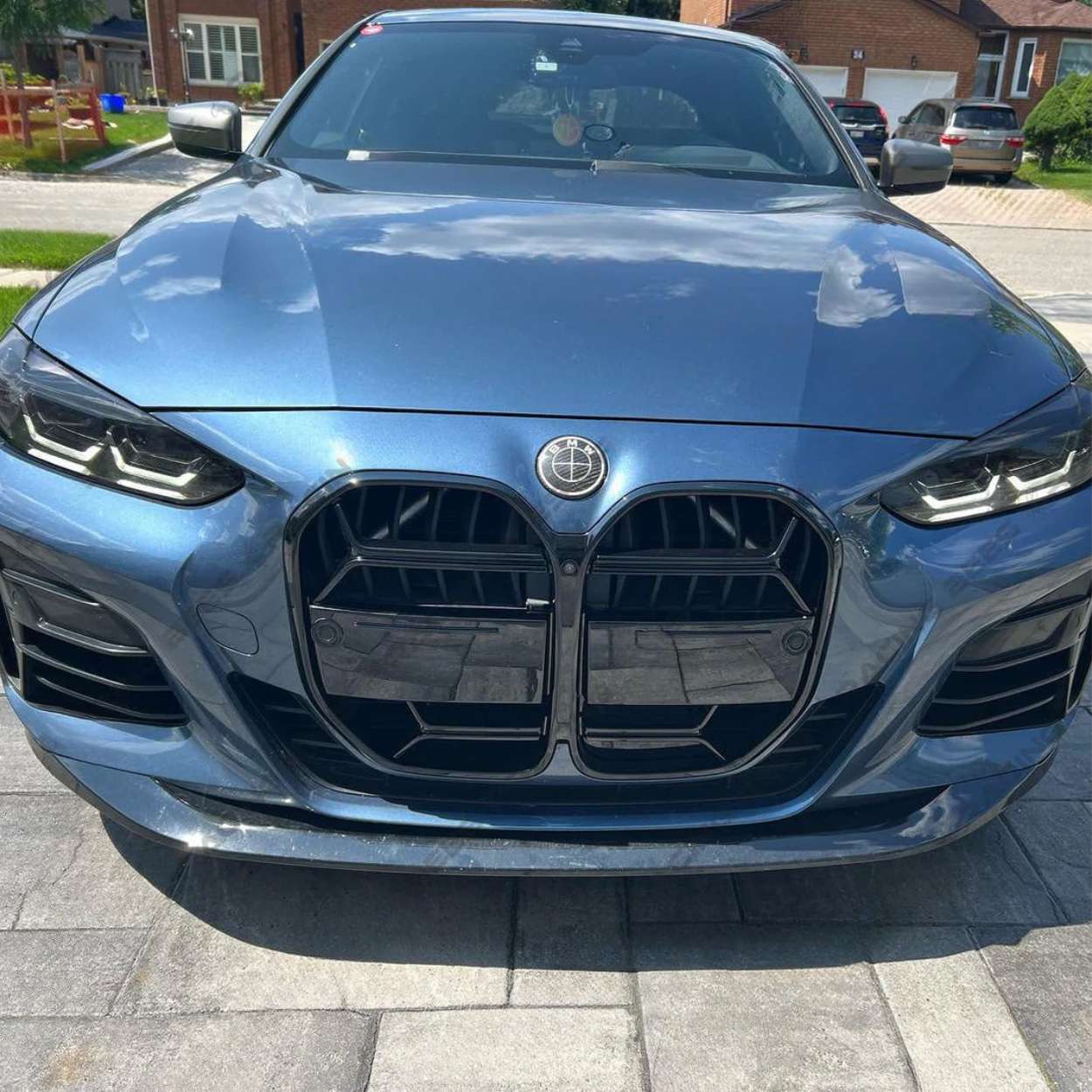 BMW 4 Series G22 G23 Gloss Black Csl Style Grill (2020+)