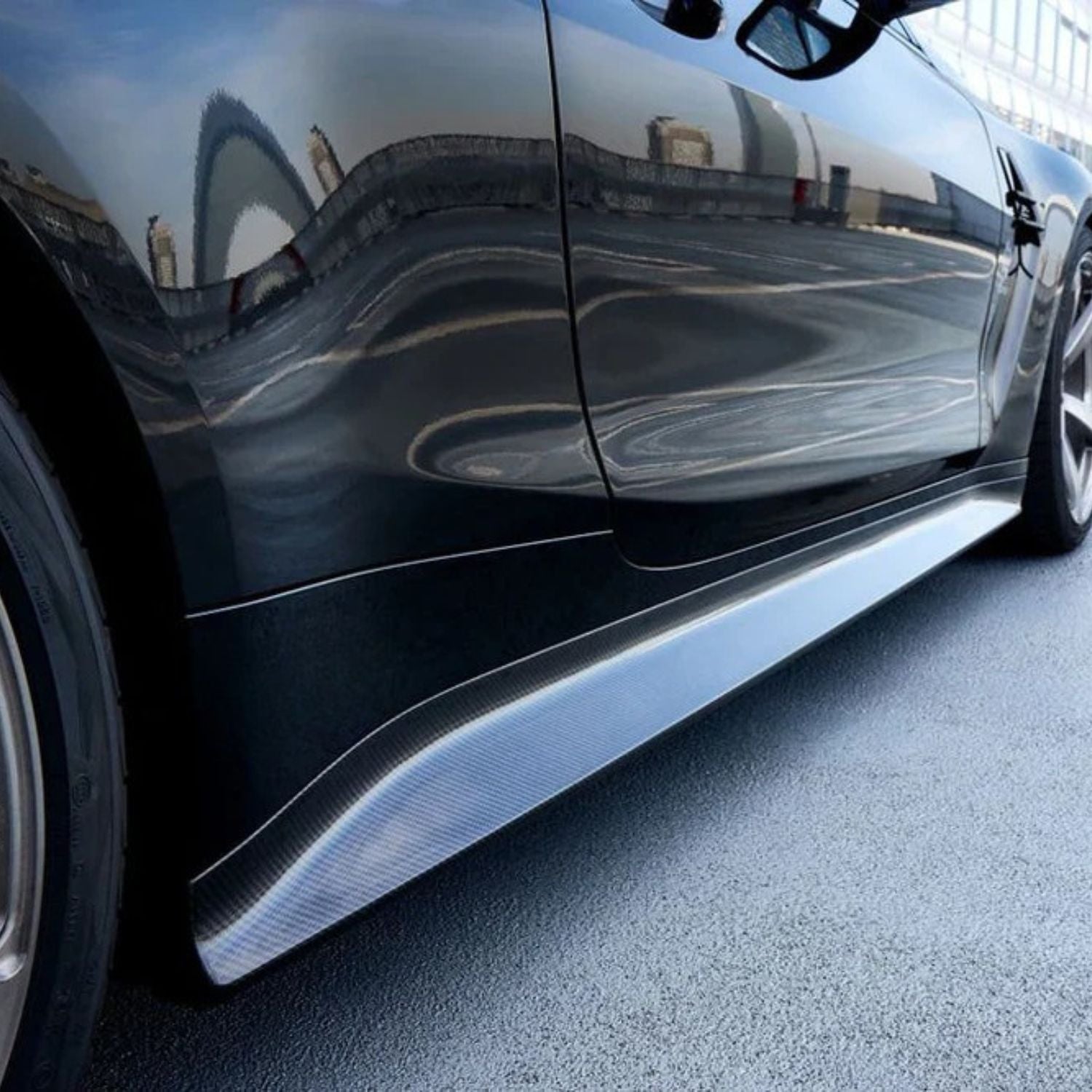 BMW M3 G80 G81 / M4 G82 G83 Pre-Preg Dry Carbon Fibre 3D Style Side Skirts By OPTIC (2021+)