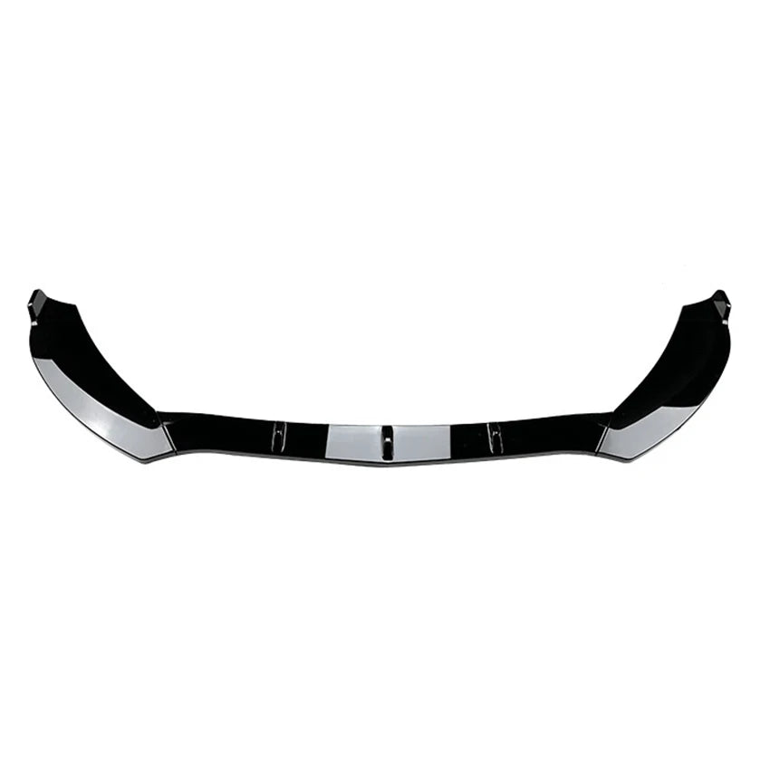 Mercedes C-Class W205 V Style Gloss Black Front Lip Splitter (2015-2018)