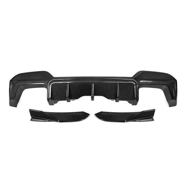 BMW X3M F97 LCI M-Sport Pre-Preg Carbon Fibre Aggressive Rear Diffuser By Sooqoo (2022+)