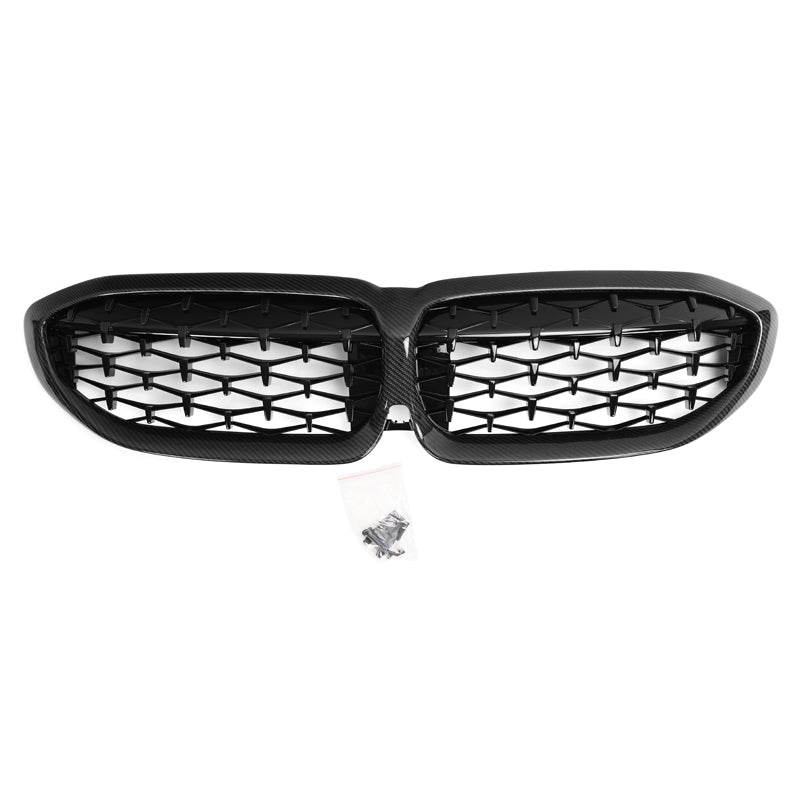 BMW 3 Series G20/G21 Pre-LCI Carbon Fibre Diamond Grill (2019-2022)