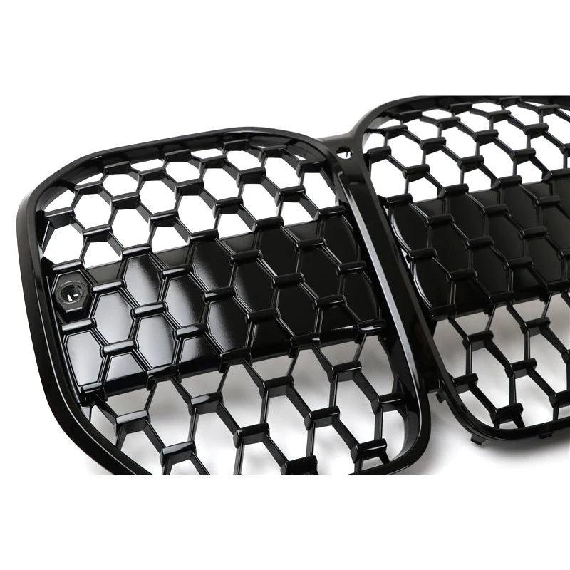 BMW 4 Series G22 G23 Gloss Black Diamond Front Grill (2020+)