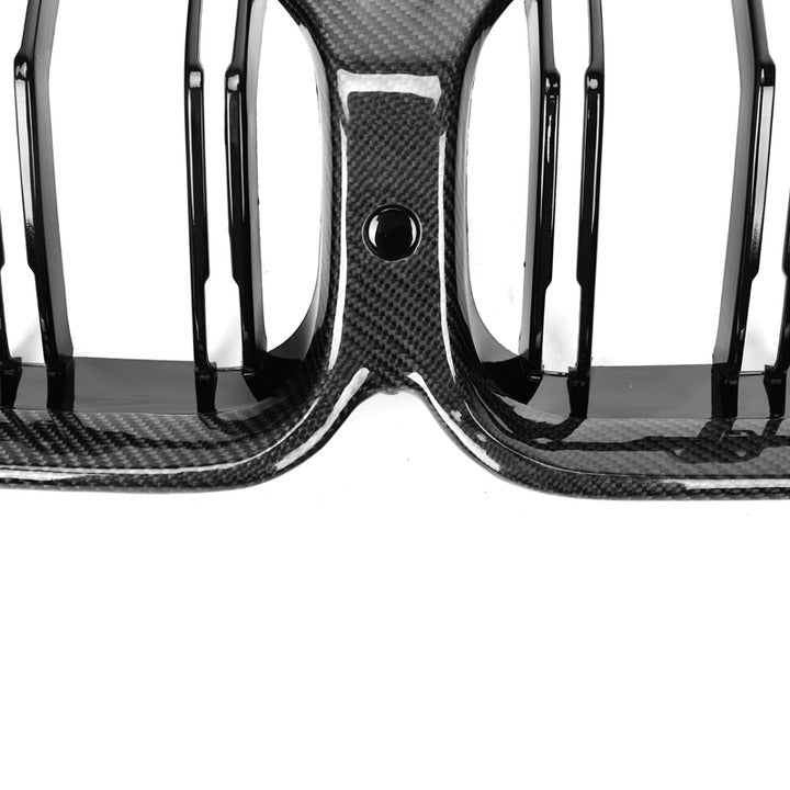 BMW 8 Series G14 G15 G16 Carbon Fibre Double Slat Grill (2018-2022)