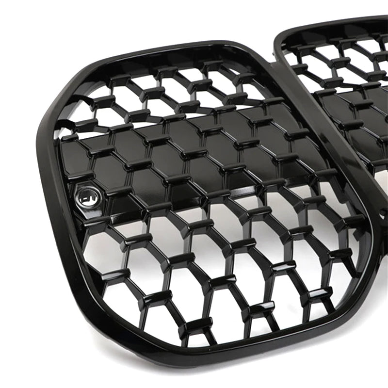 BMW 4 Series G22 G23 Gloss Black Diamond Front Grill (2020+)