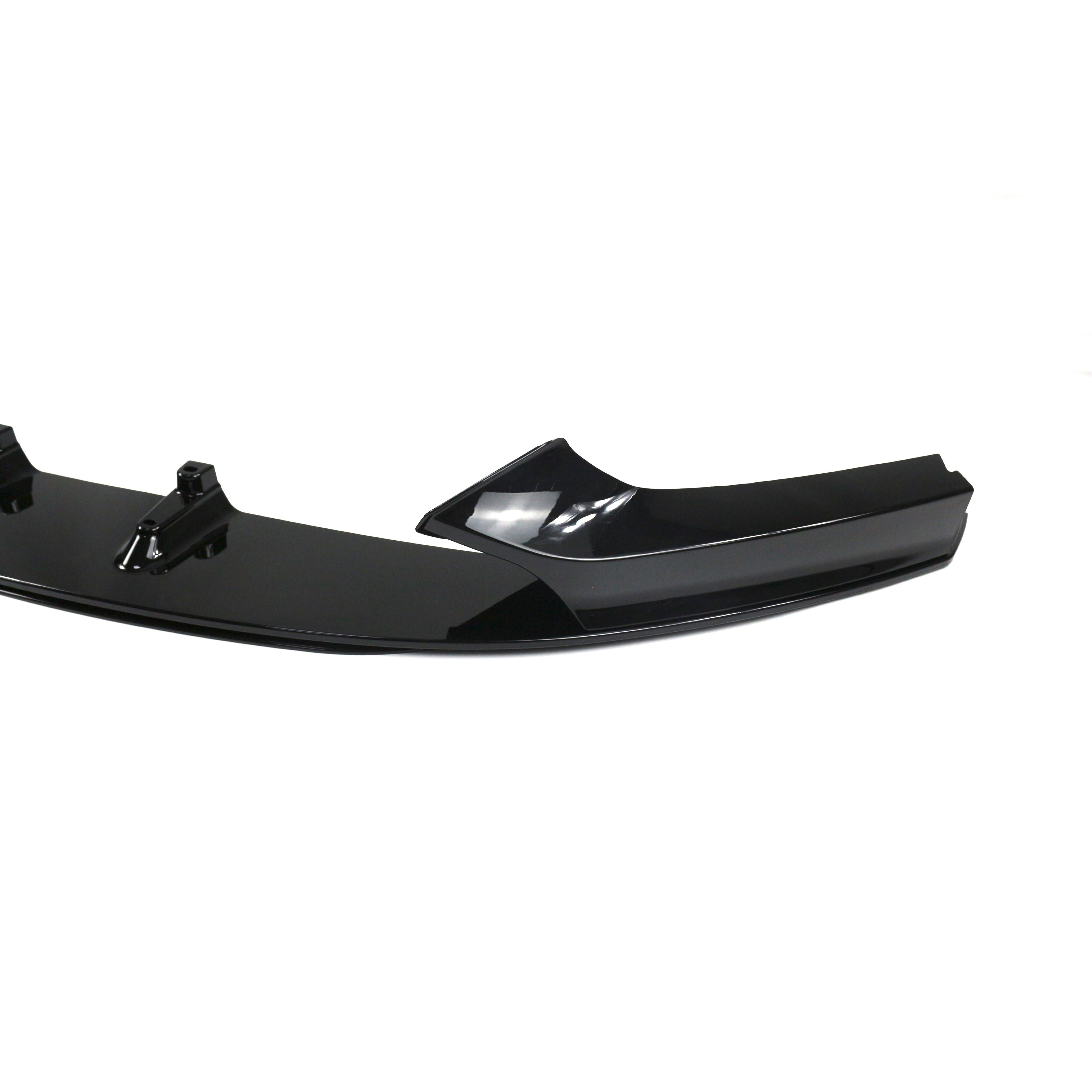 BMW 2 Series F22 F23 MP Style Gloss Black Front Lip Splitter (2014-2020)