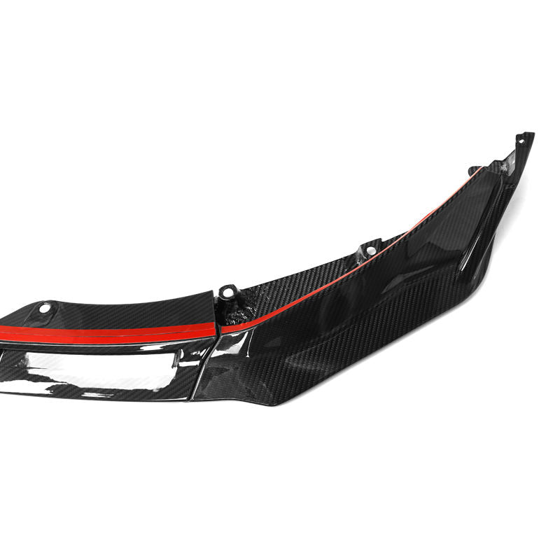 BMW M3 G80 G81 / M4 G82 G83 Pre-Preg Dry Carbon Fibre V Style Front Lip Splitter By OPTIC (2021+)