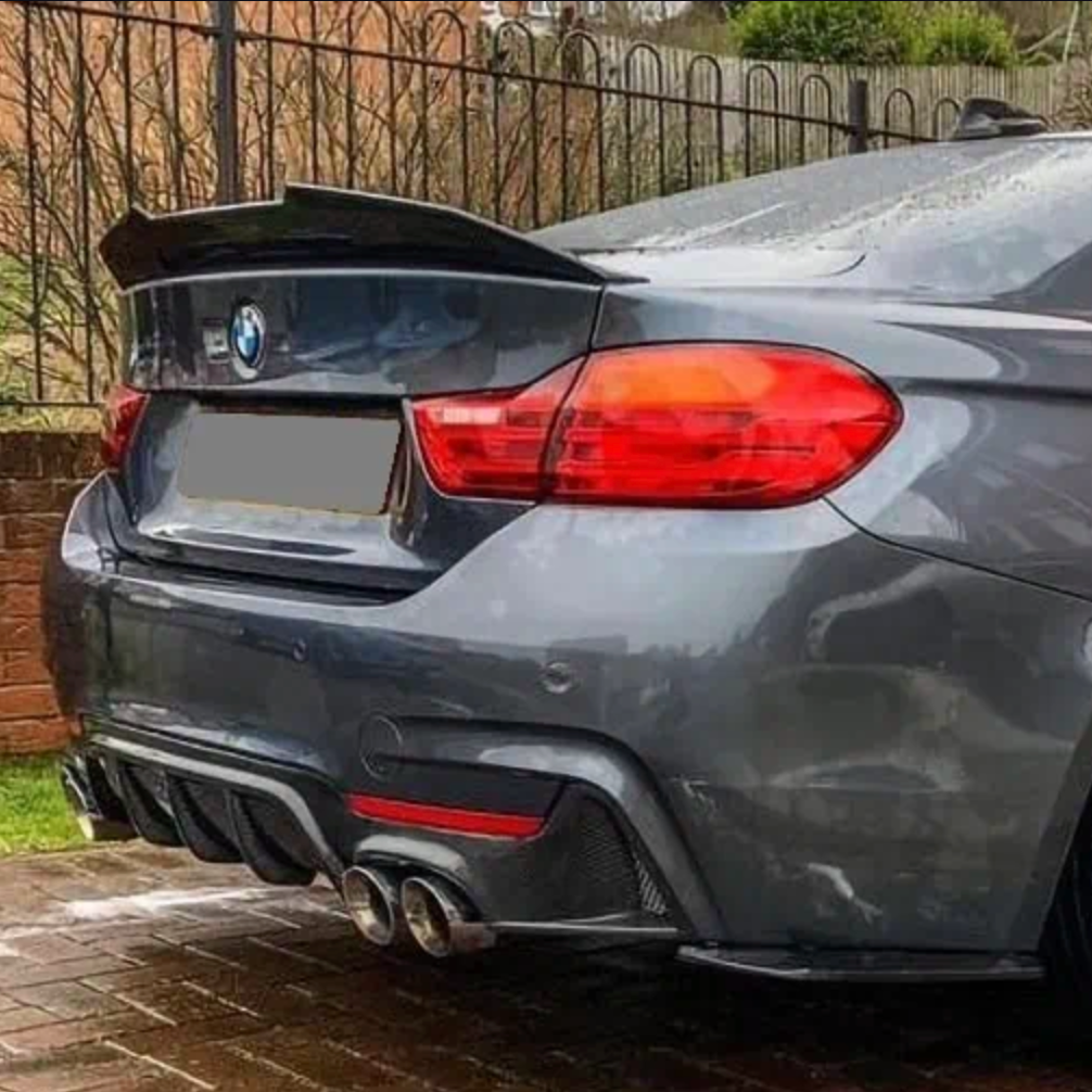 BMW 4 Series F33 / M4 F83 Convertible Pre-Preg Dry Carbon Fibre Ducktail Style Rear Spoiler By OPTIC (2014-2019)
