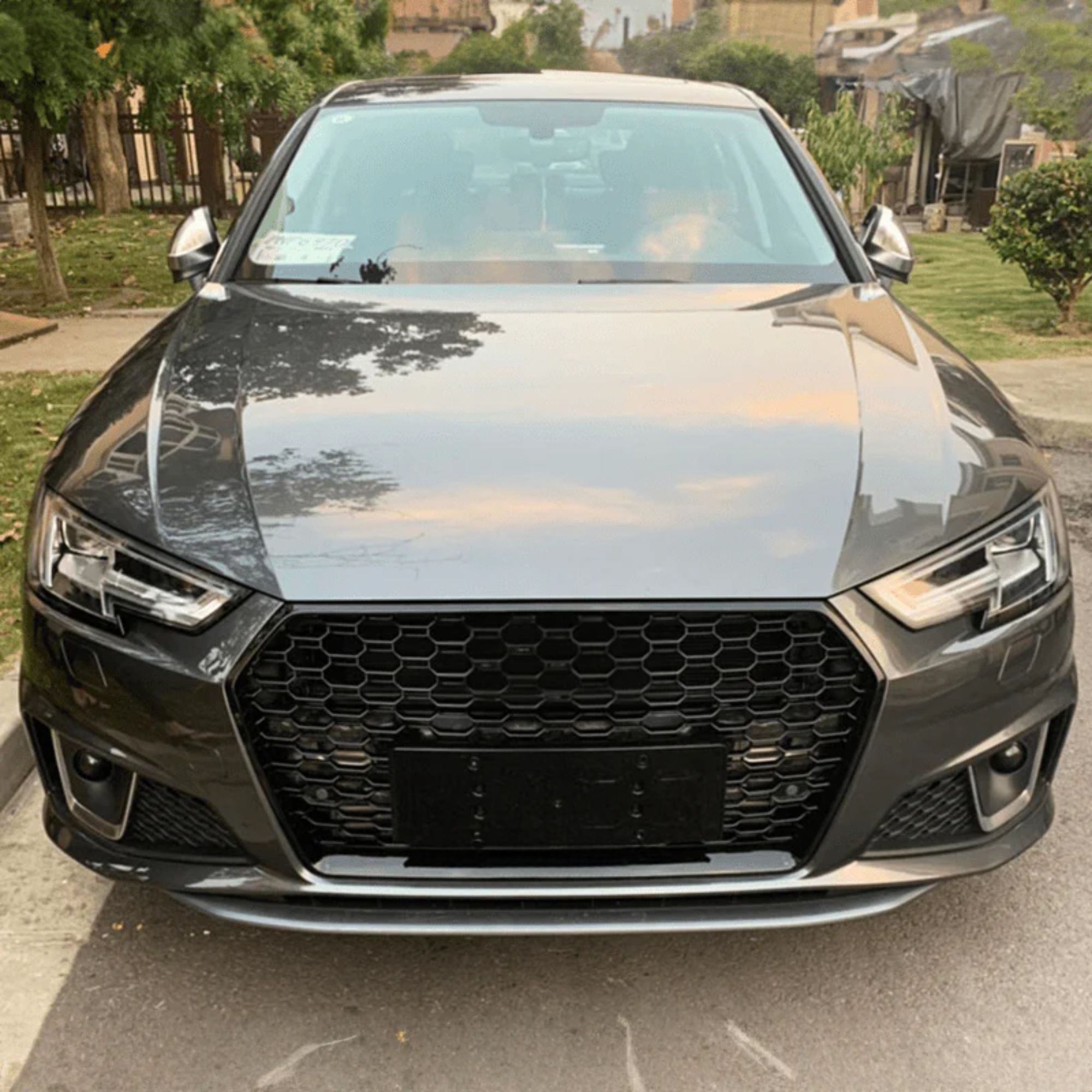 Audi A5/S5 B9 RS5 Style Gloss Black Honeycomb Grill (2016-2019)