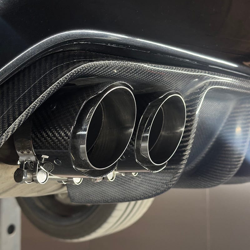 BMW 4 Series 435I/440I (F32/F33/F36) Slash Cut Carbon Exhaust Tips