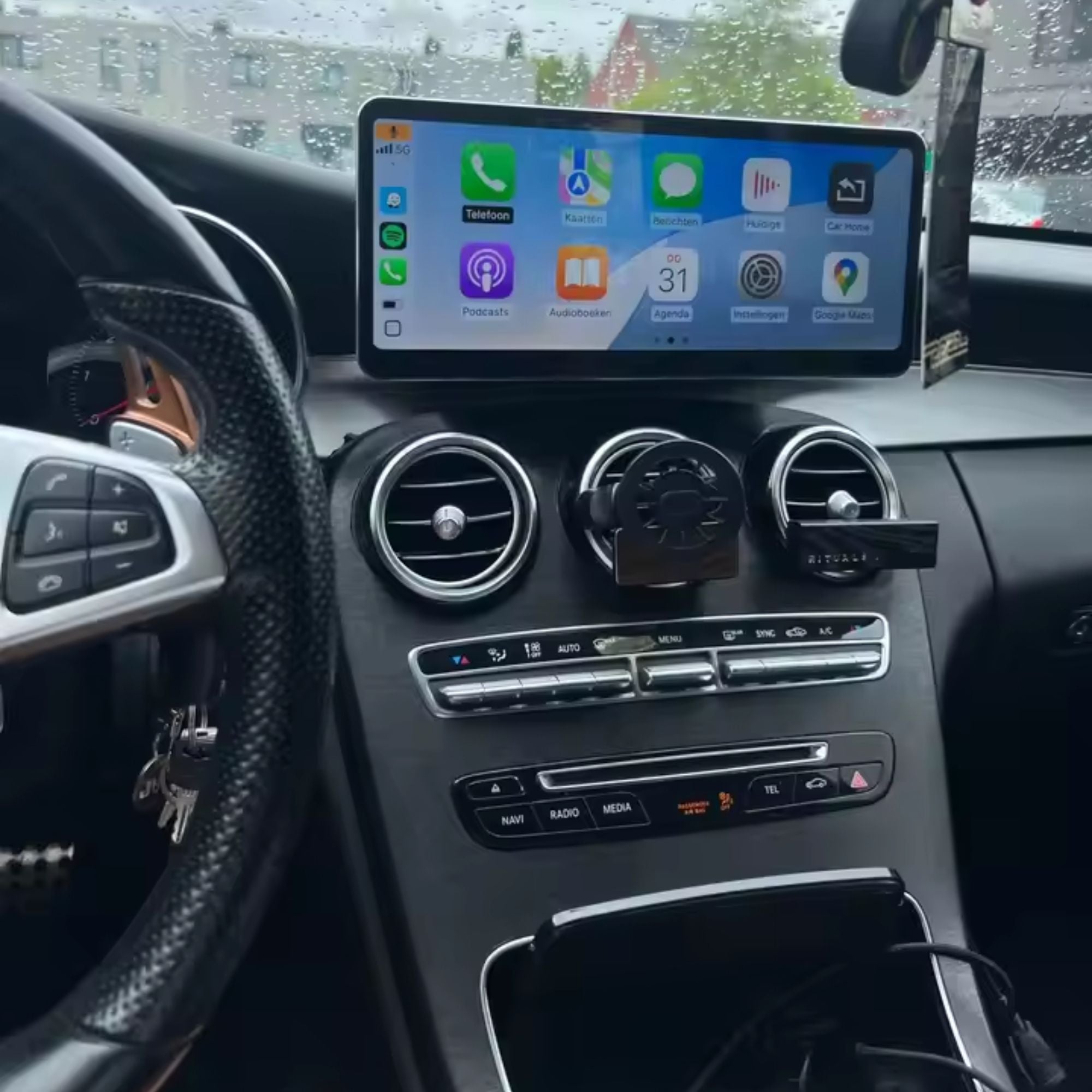 Mercedes C/GLC Class | W205/X253 | 12.3" Apple CarPlay/Android Auto Touchscreen Display | (2014-2018)