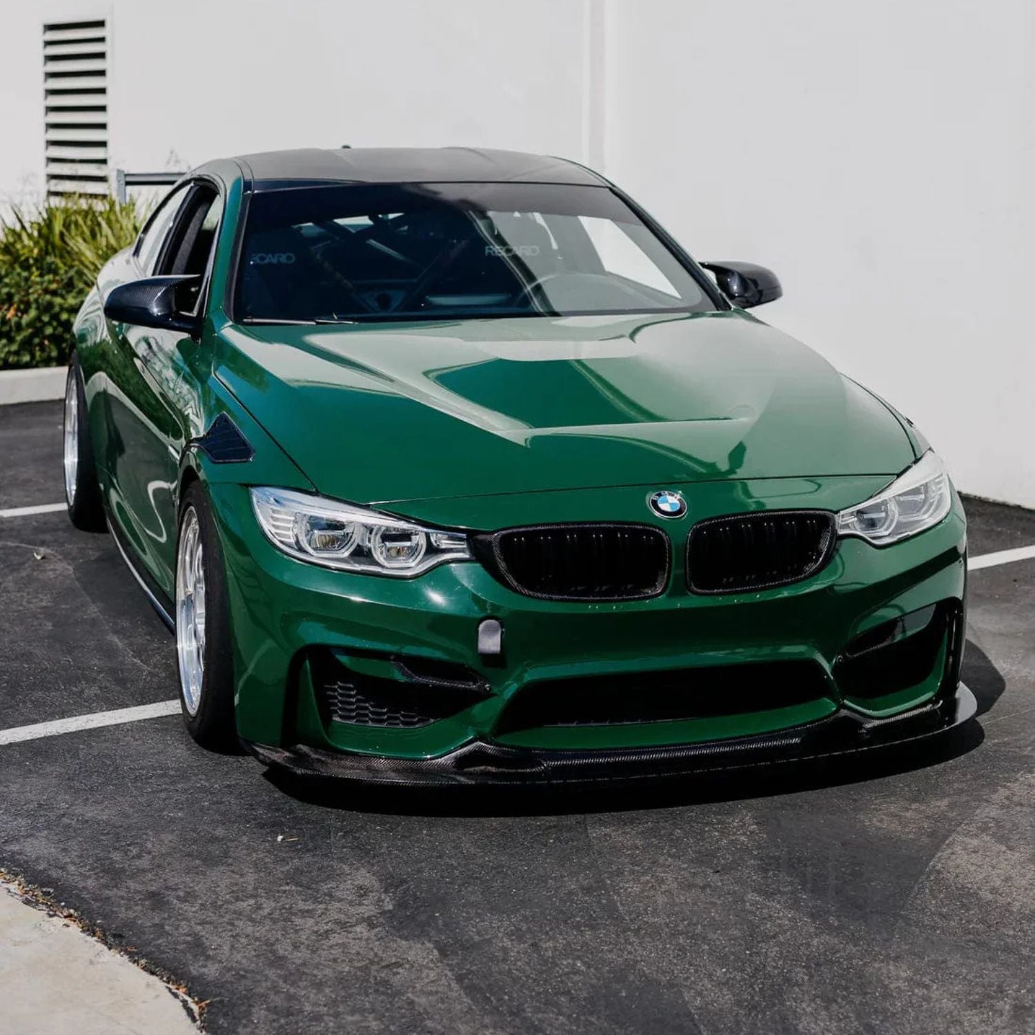 BMW M3 F80 / M4 F82 F83 Pre-Preg Dry Carbon Fibre Gt Style Front Lip Splitter By OPTIC (2014-2019)
