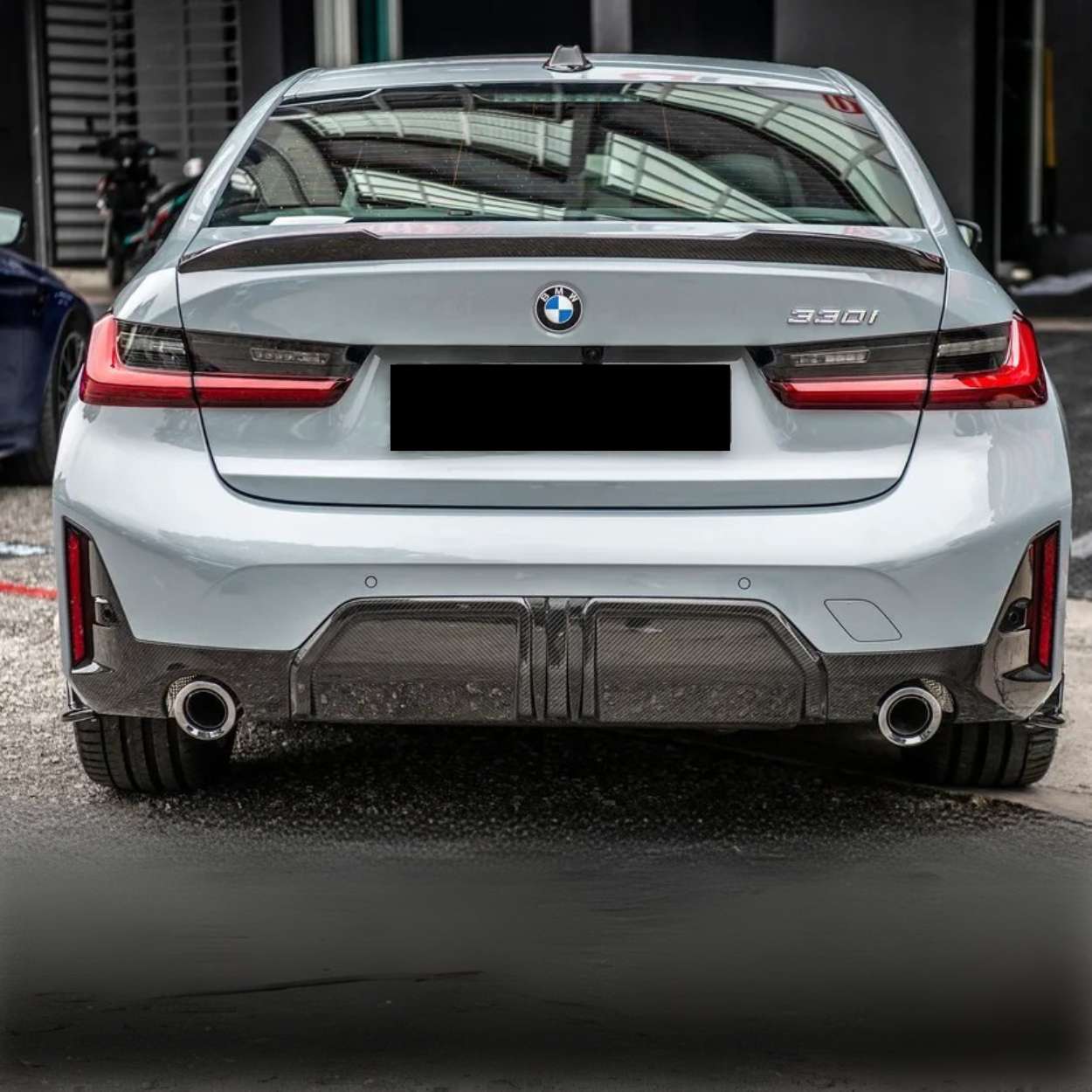 BMW 3 Series LCI G20/G21 M-Sport Pre-Preg Dry Carbon Fibre Mp Style Rear Diffuser By OPTIC (2023+)