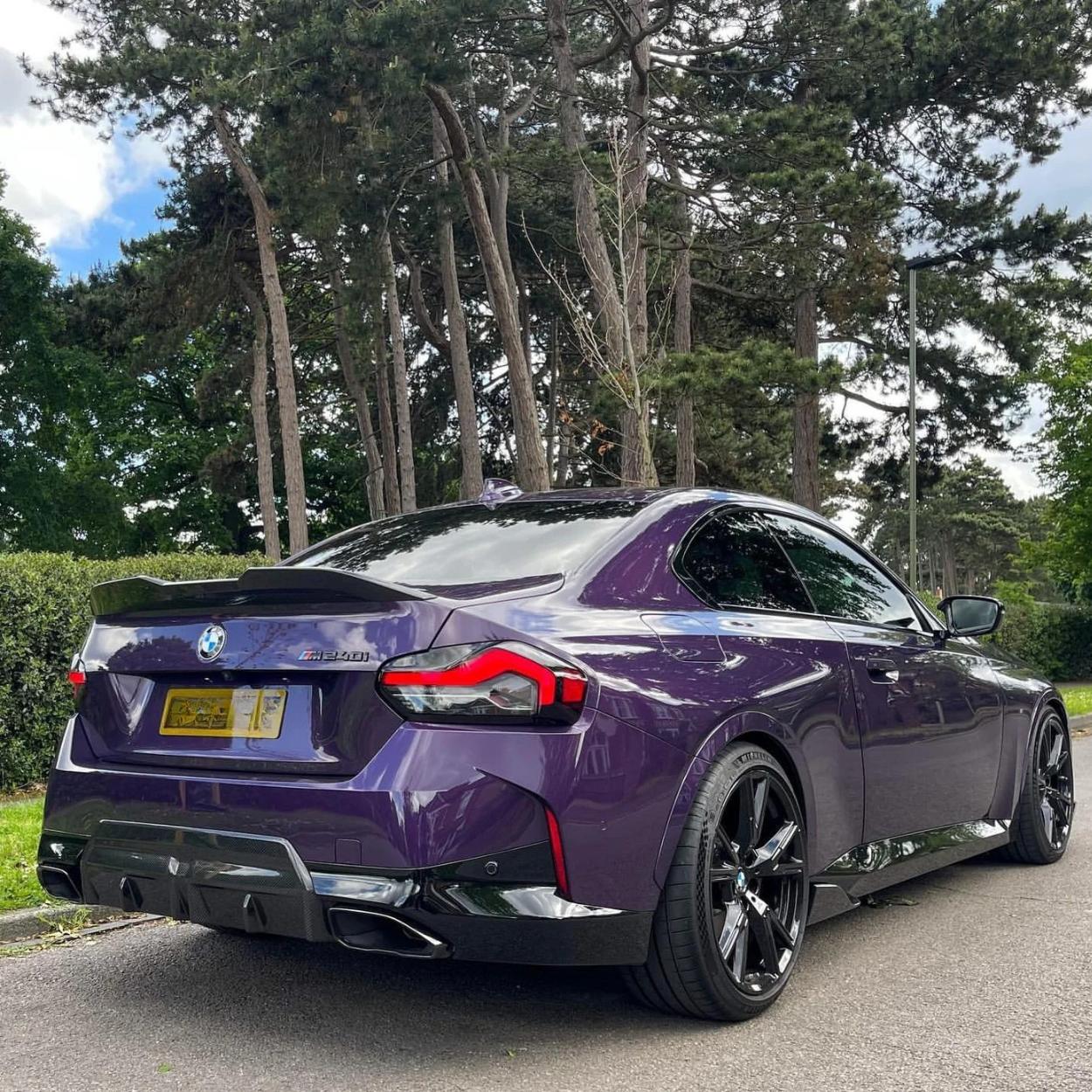 BMW 2 Series G42 Pre-Preg Dry Carbon Fibre Rear Bumper Diffuser By OPTIC (2021+)