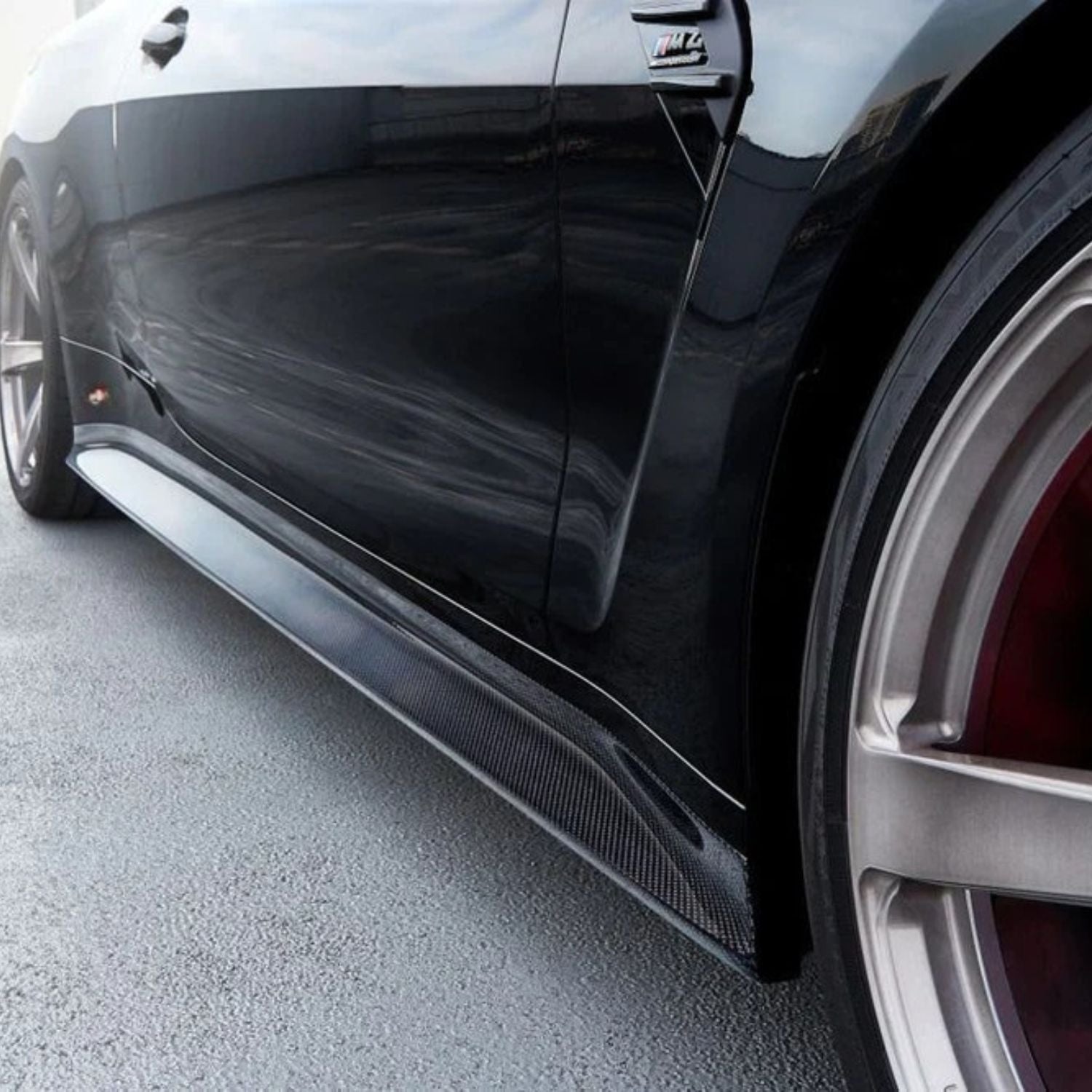 BMW M3 G80 G81 / M4 G82 G83 Pre-Preg Dry Carbon Fibre 3D Style Side Skirts By OPTIC (2021+)