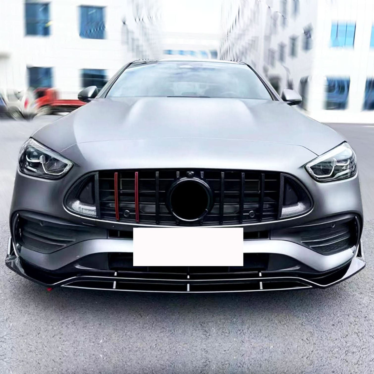 Mercedes C-Class W206 B2 Style Gloss Black Front Lip Splitter (2022+)