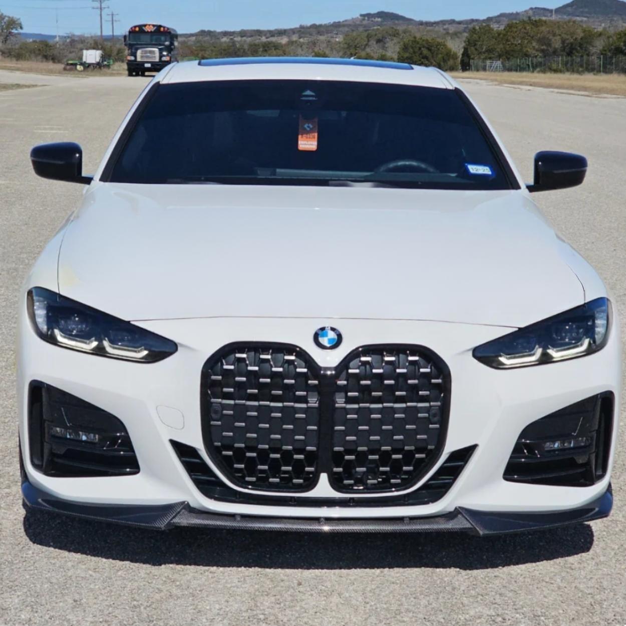 BMW 4 Series G22 G23 M Sport Carbon Fibre Fd Style Front Lip Splitter (2020+)