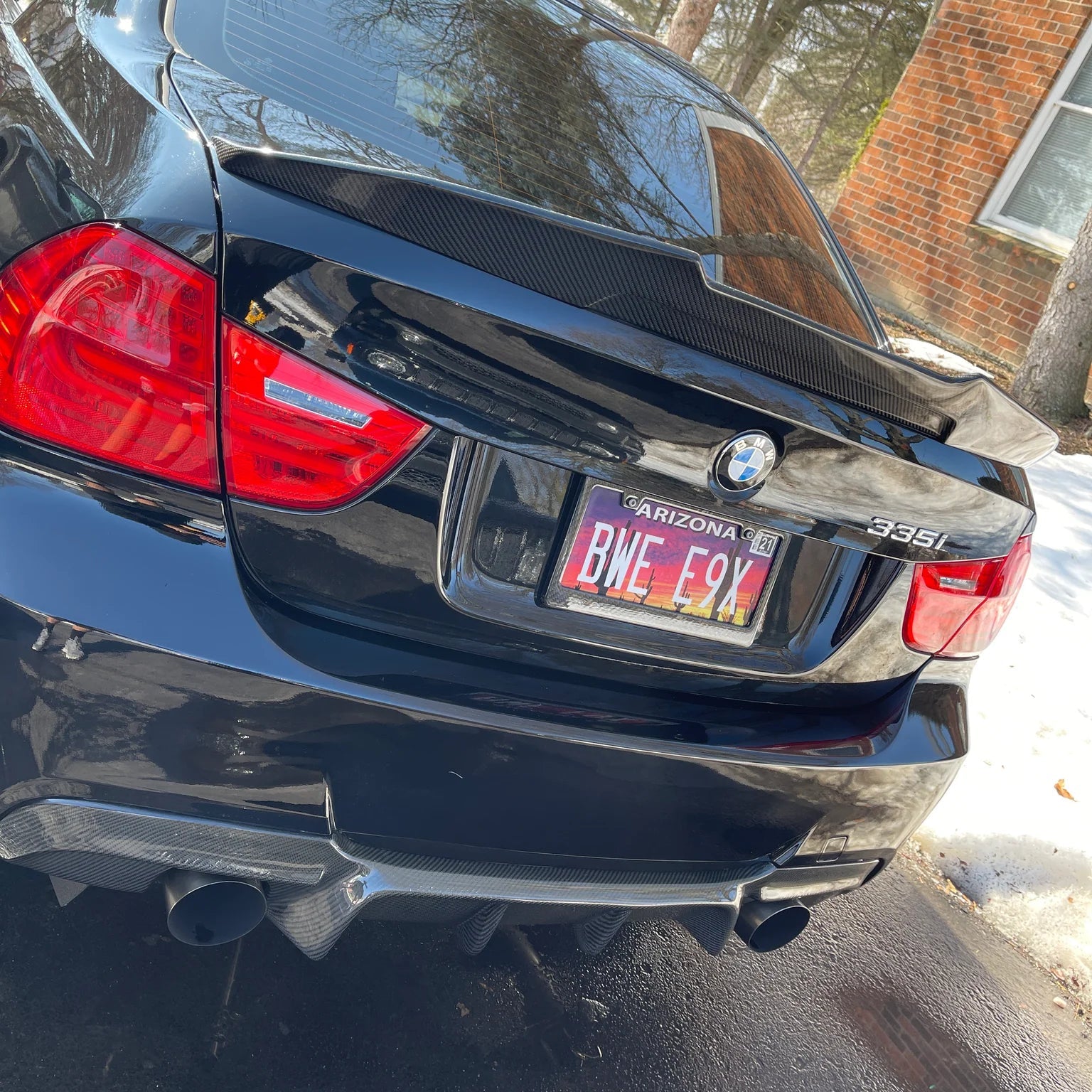 Carbon Fiber License Plate Frame